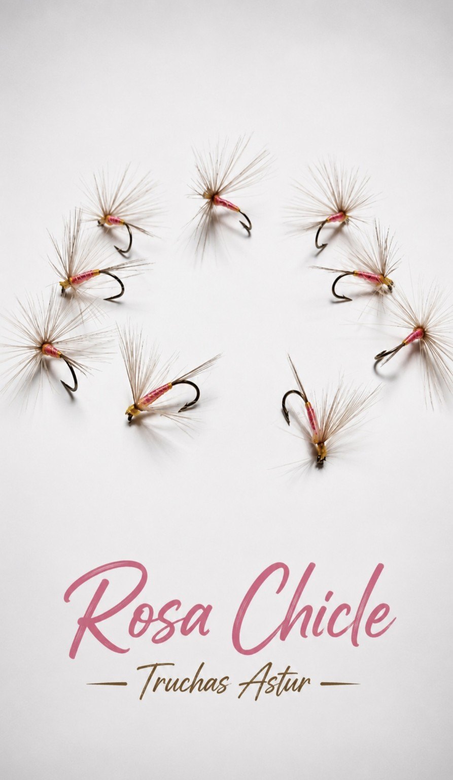 Mosca Rosa Chicle Truchas Astur