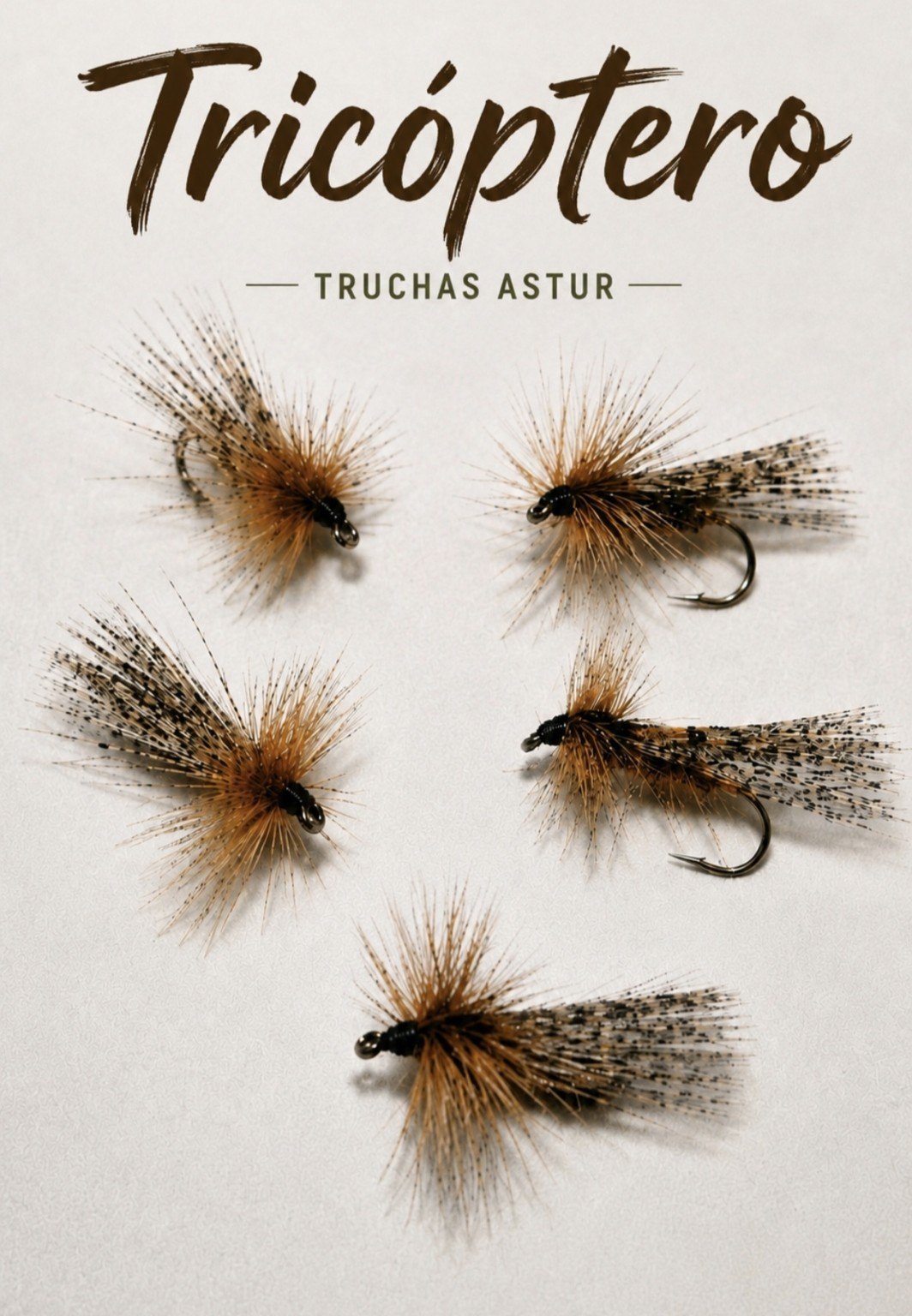 Mosca Tricóptero Truchas Astur